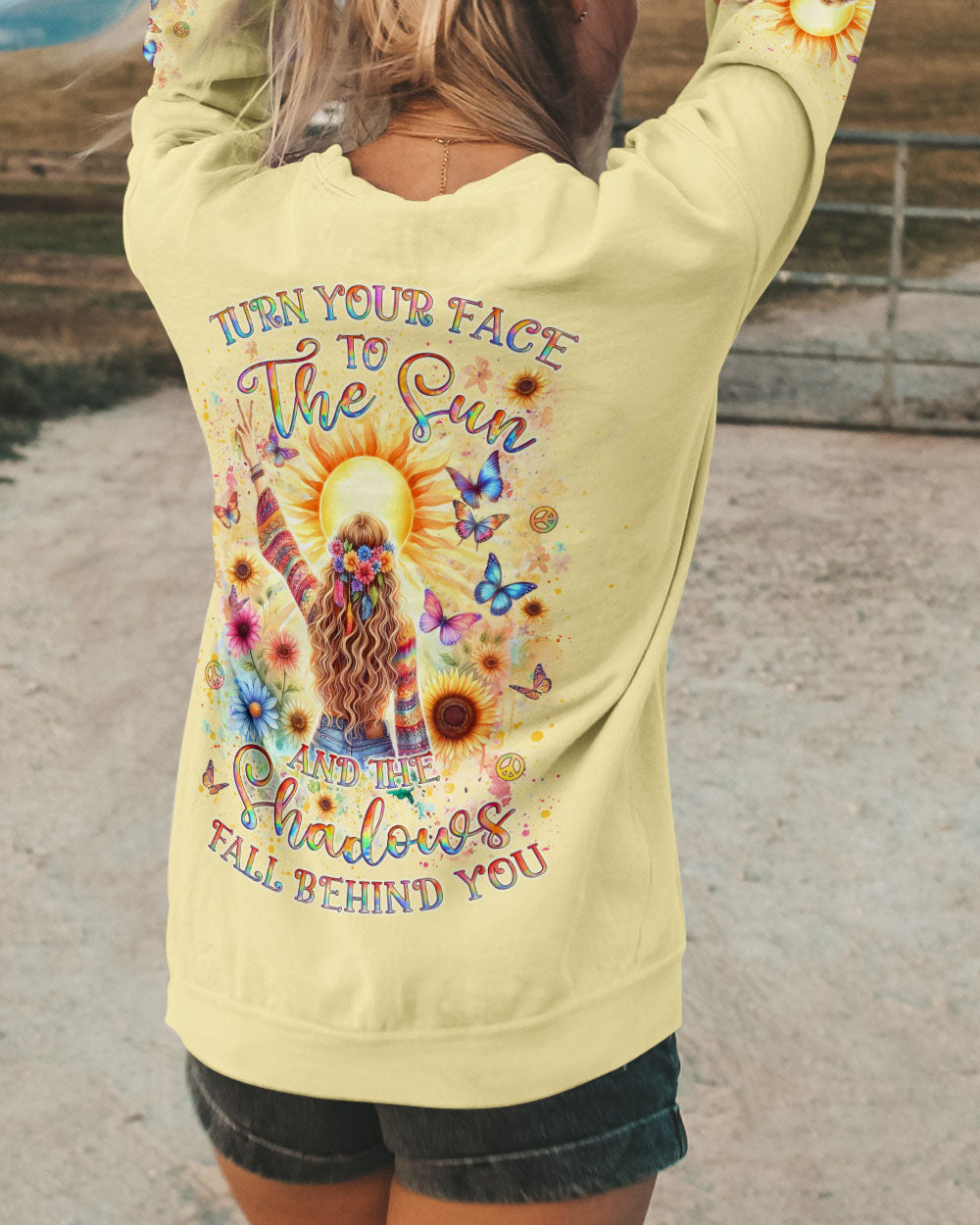 TURN YOUR FACE TO THE SUN ALL OVER PRINT - YHLT1004241