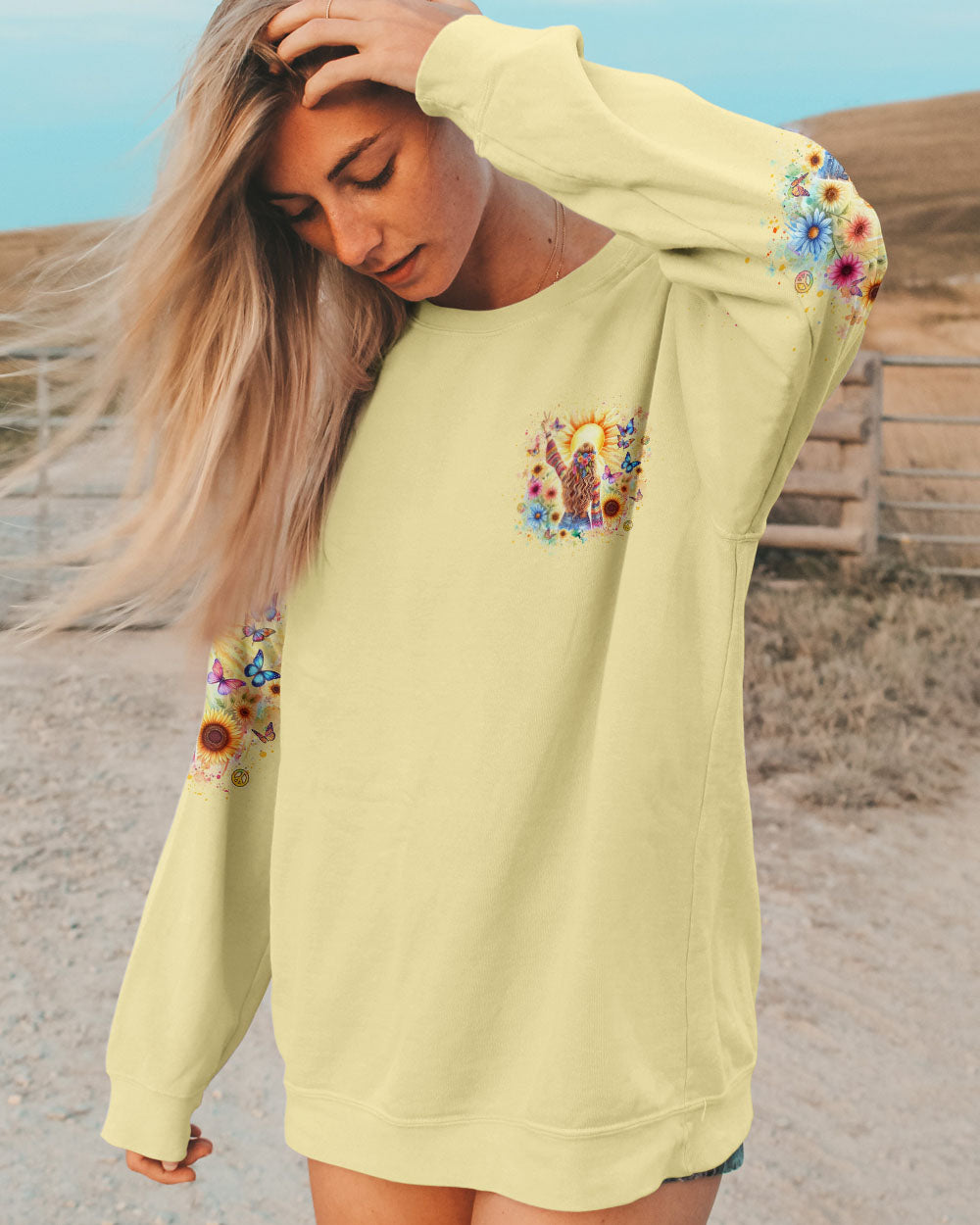 TURN YOUR FACE TO THE SUN ALL OVER PRINT - YHLT1004241