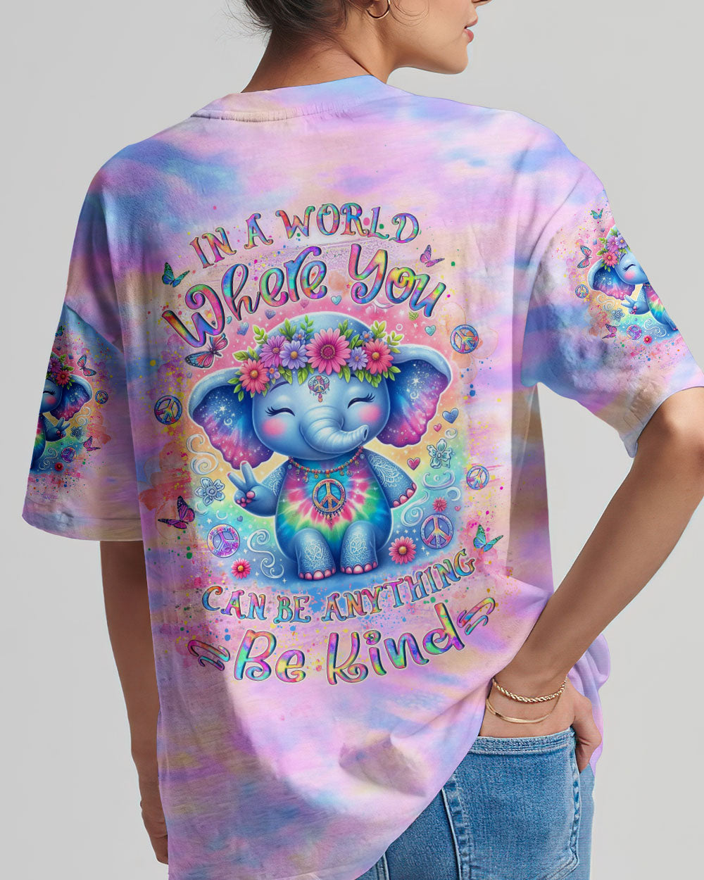 BE KIND ELEPHANT ALL OVER PRINT - YHLT1005242