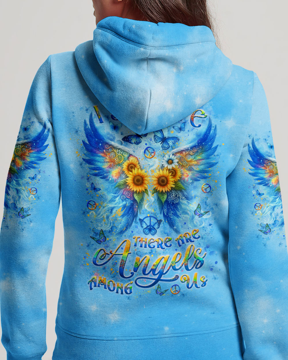 I BELIEVE THERE ARE ANGELS AMONG US WINGS ALL OVER PRINT - YHLT1005243