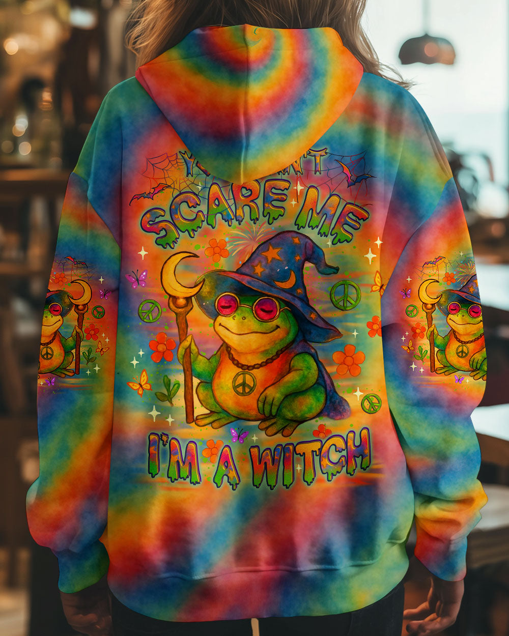 I'M A WITCH HALLOWEEN FROG ALL OVER PRINT - YHLT1006252