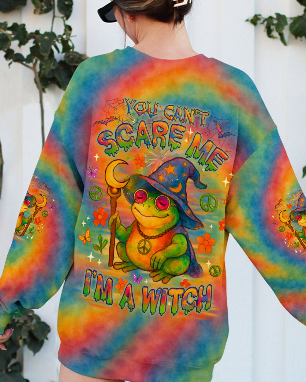I'M A WITCH HALLOWEEN FROG ALL OVER PRINT - YHLT1006252