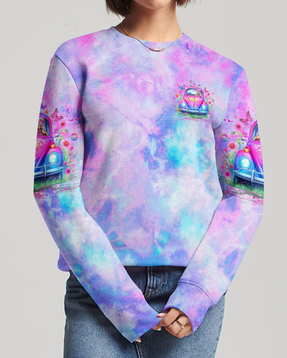 HIPPIE GRANDMA TIE DYE ALL OVER PRINT - YHLT1305244