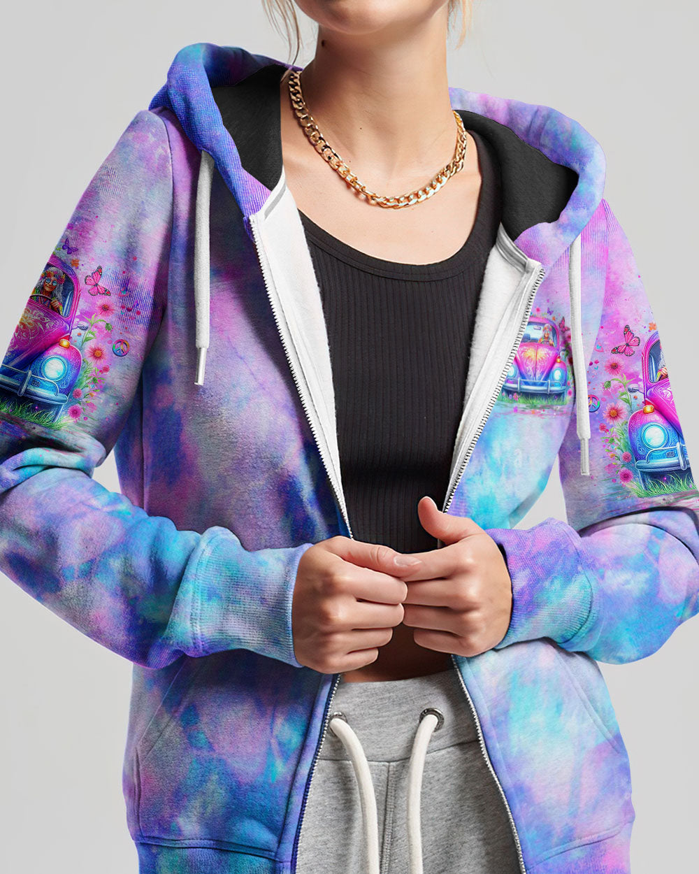 HIPPIE GRANDMA TIE DYE ALL OVER PRINT - YHLT1305244