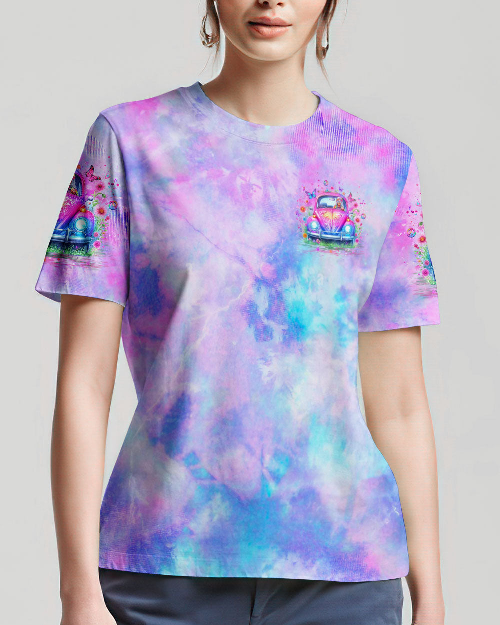 HIPPIE GRANDMA TIE DYE ALL OVER PRINT - YHLT1305244