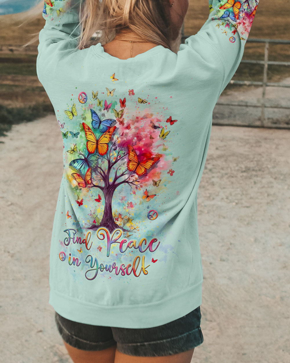 FIND PEACE IN YOURSELF ALL OVER PRINT - YHLT1402253