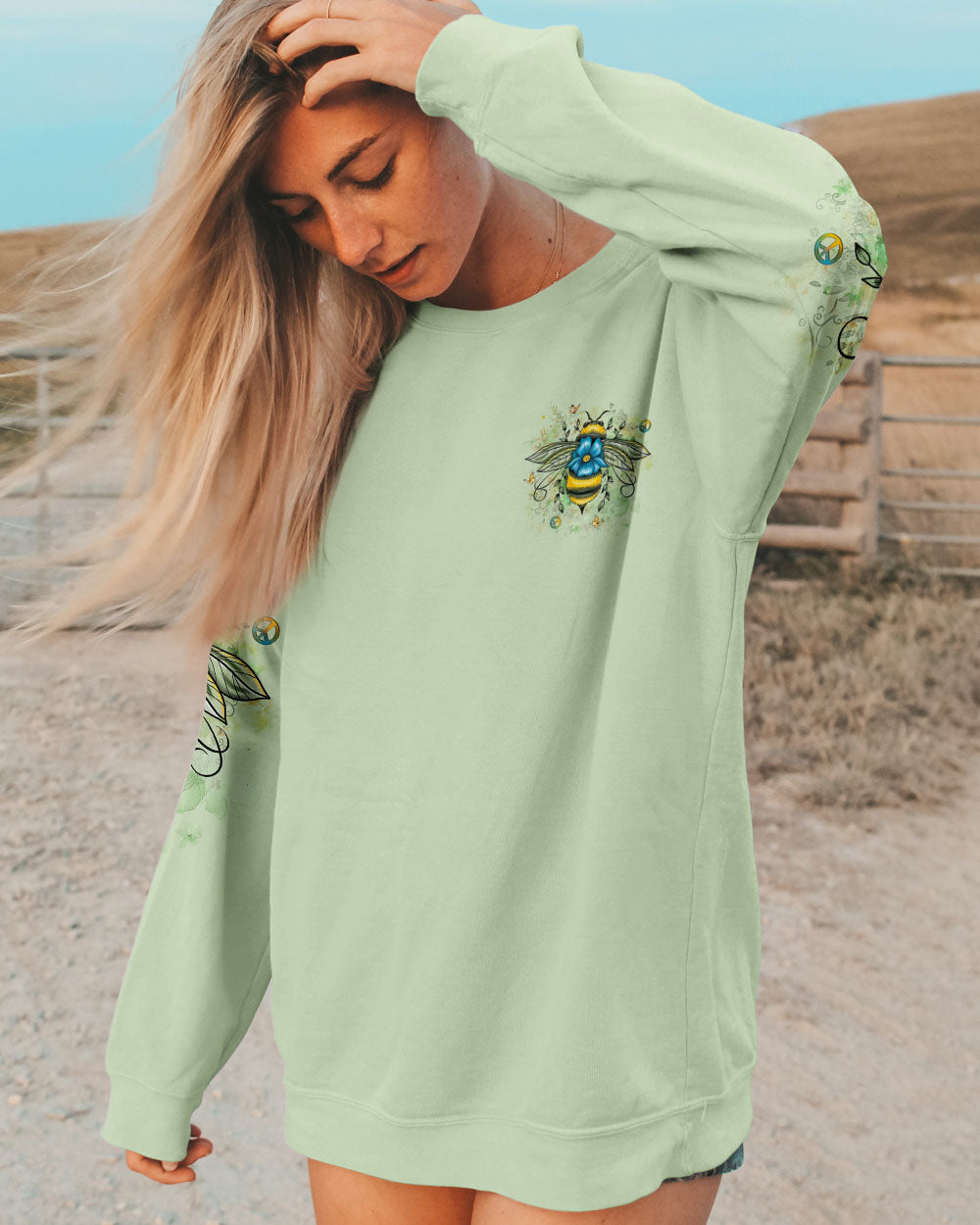 BEE THE CHANGE ALL OVER PRINT - YHLT1411241