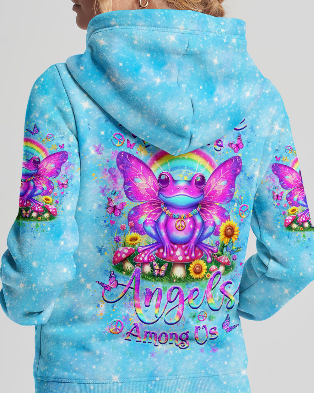 I BELIEVE THERE ARE ANGELS AMONG US FROGS ALL OVER PRINT - YHLT1605242