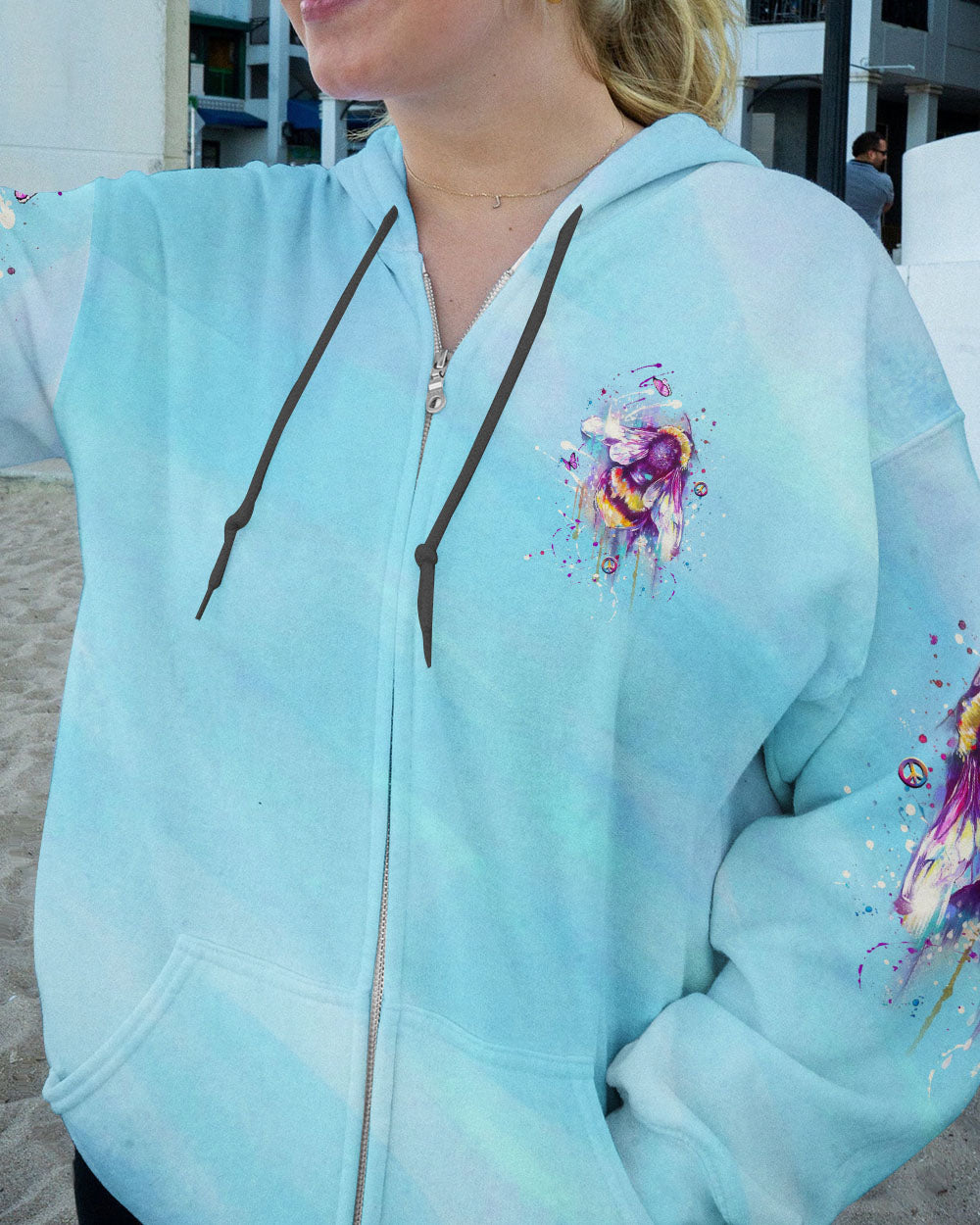BE LIKE THE BEE ALL OVER PRINT - YHLT1807242