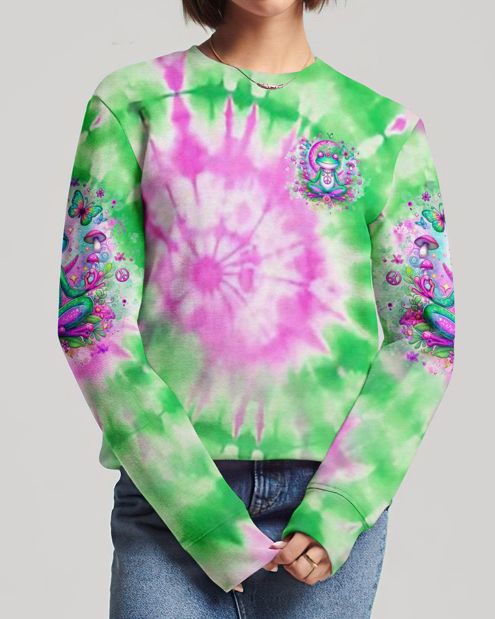 JUST BREATHE FROG ALL OVER PRINT - YHLT1904244