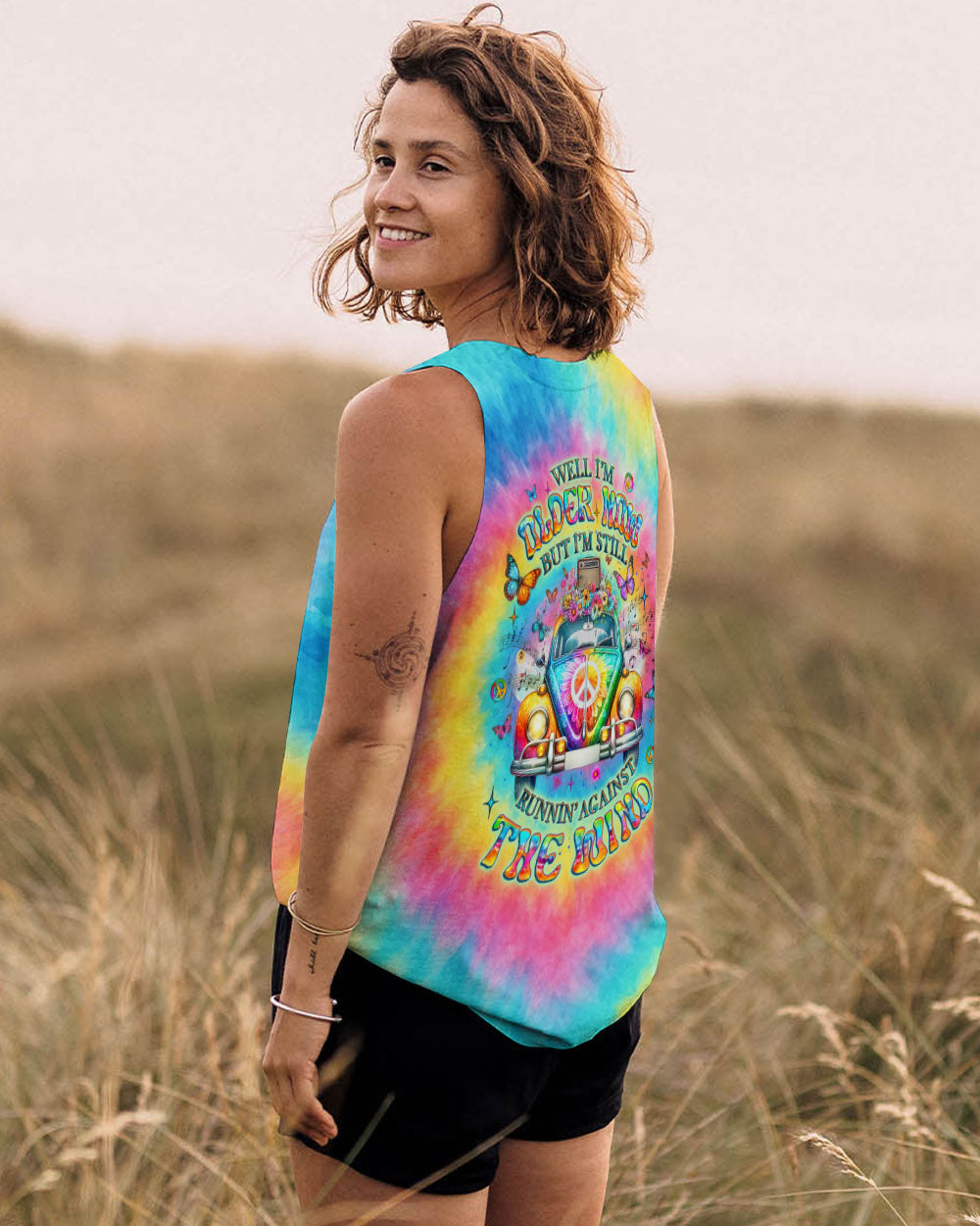 RUNNING AGAINST THE WIND TIE DYE ALL OVER PRINT - YHLT1904252