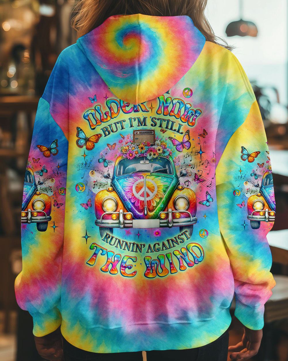 RUNNING AGAINST THE WIND TIE DYE ALL OVER PRINT - YHLT1904252
