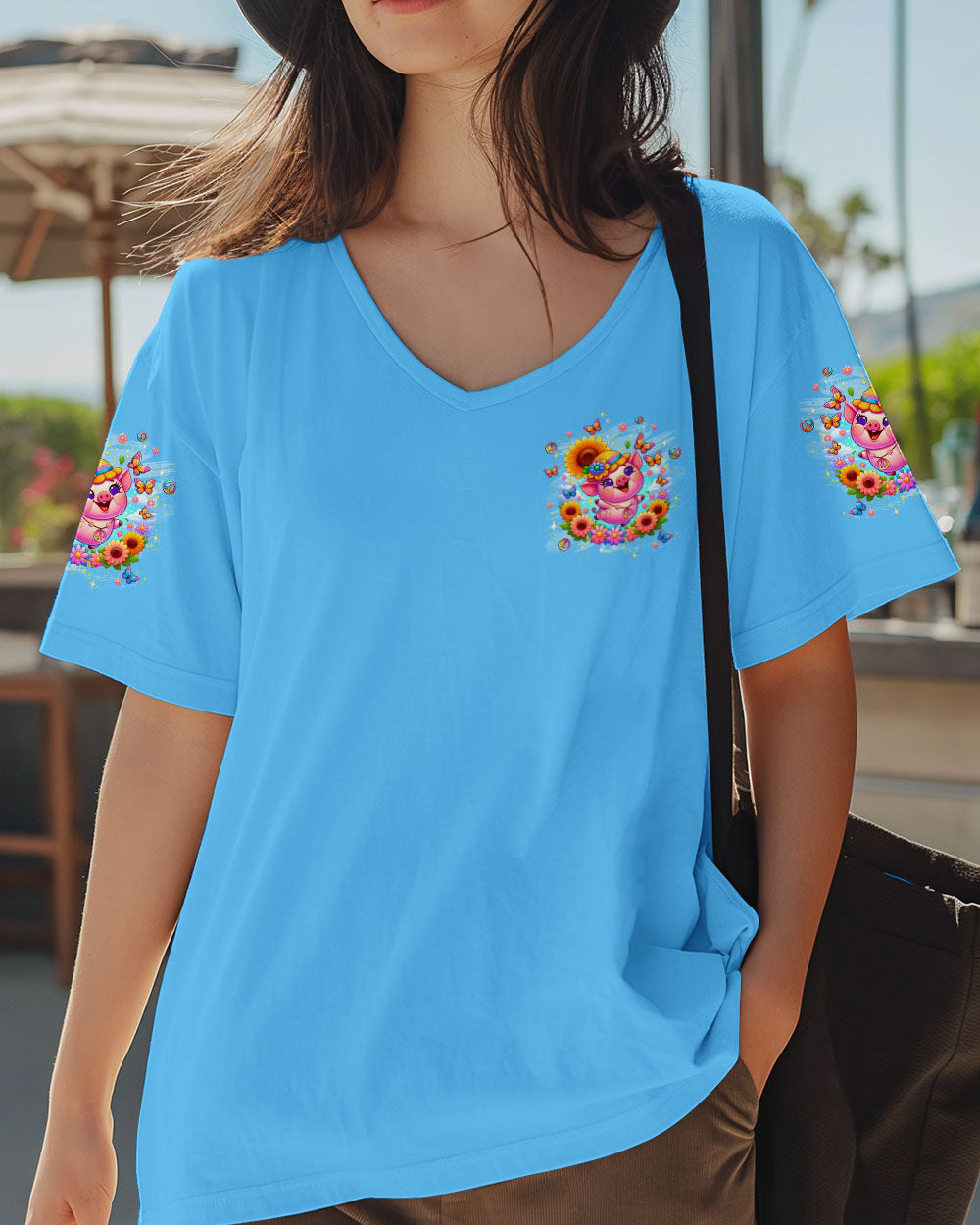 IT'S A BEAUTIFUL DAY TO BE HAPPY PIG ALL OVER PRINT - YHLT1908252
