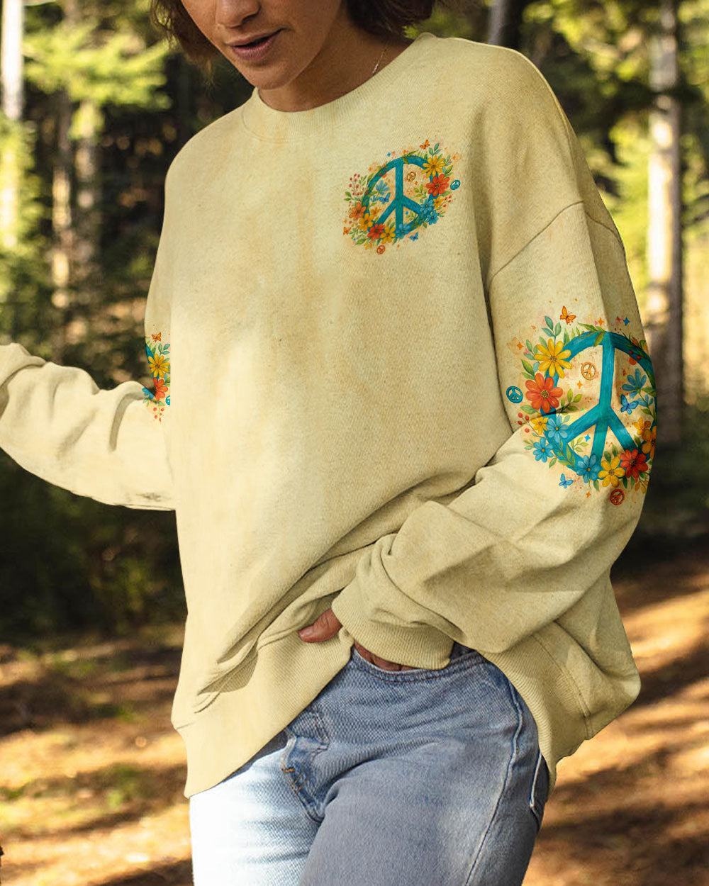 OLD HIPPIES DON'T DIE HIPPIE GRANDMA ALL OVER PRINT - YHLT2006254