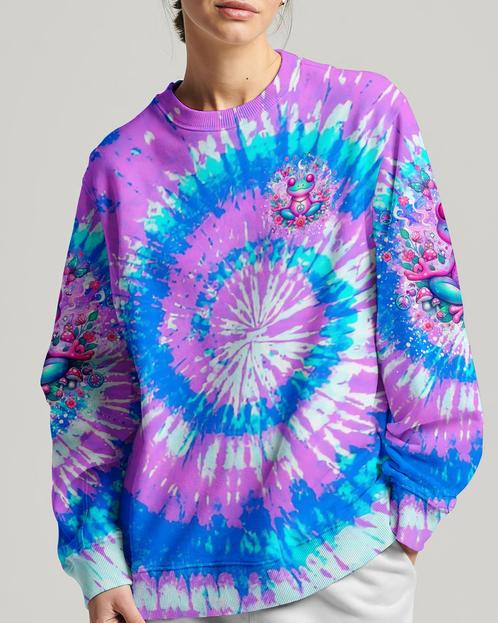 JUST BREATHE FROG ALL OVER PRINT - YHLT2204244