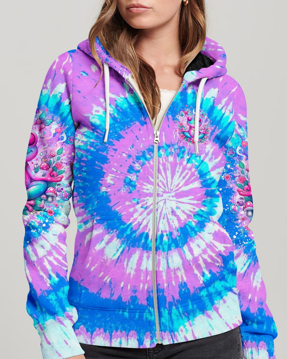 JUST BREATHE FROG ALL OVER PRINT - YHLT2204244