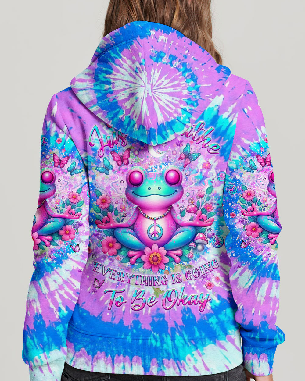 JUST BREATHE FROG ALL OVER PRINT - YHLT2204244