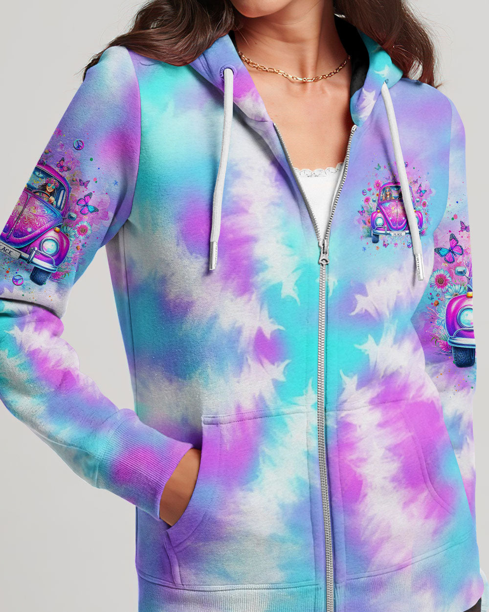 SOME GIRLS ARE JUST BORN WITH HIPPIE SOULS ALL OVER PRINT - YHLT2205241