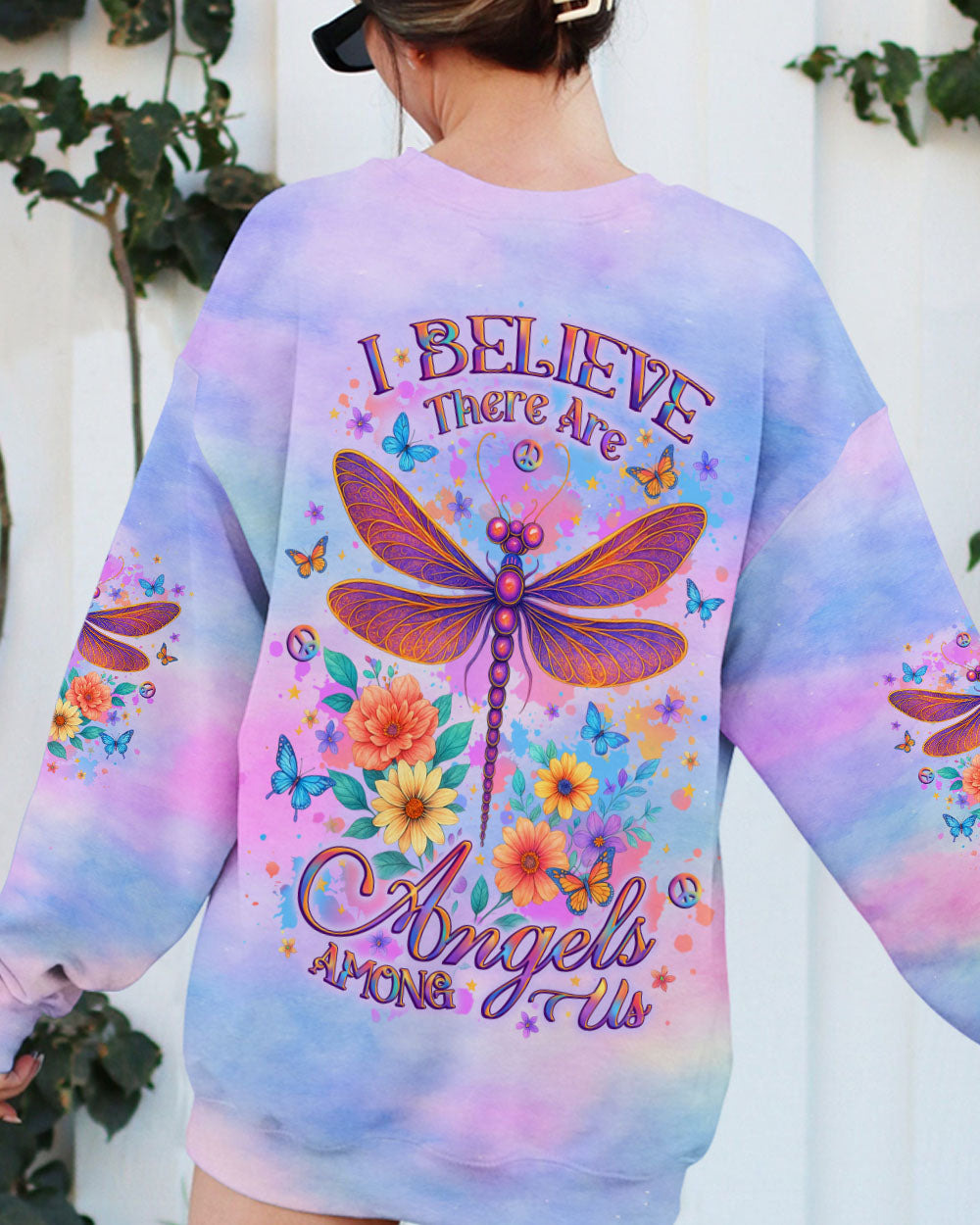 I BELIEVE THERE ARE ANGELS AMONG US ALL OVER PRINT - YHLT2207254