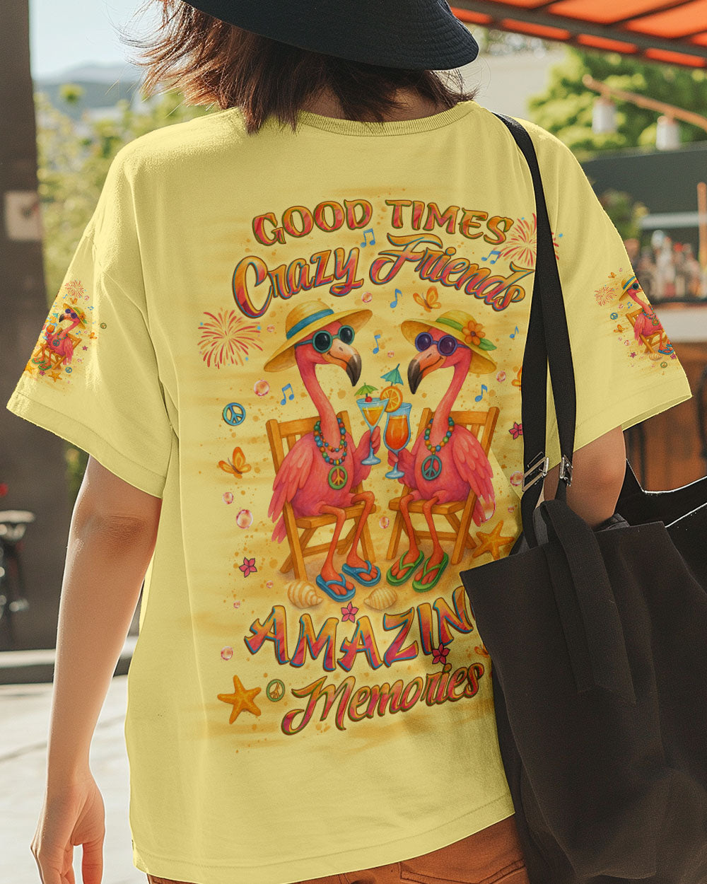 GOOD TIMES CRAZY FRIEND FLAMINGO ALL OVER PRINT - YHLT2305253