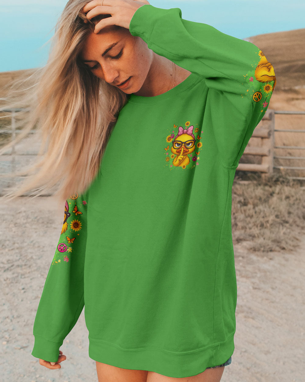 SHHH NO ONE CARES DUCK ALL OVER PRINT - YHLT2307252