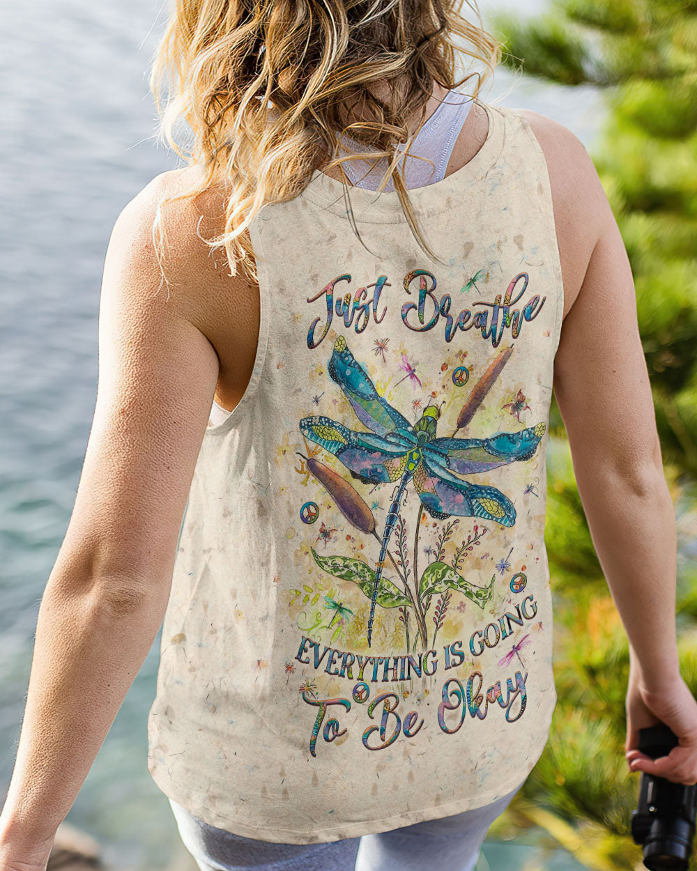 JUST BREATHE DRAGONFLY ALL OVER PRINT - YHLT2509242