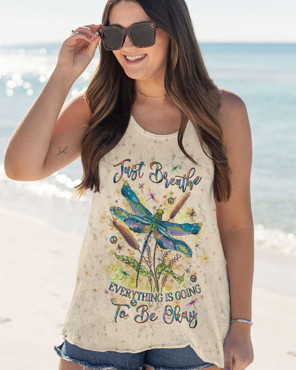 JUST BREATHE DRAGONFLY ALL OVER PRINT - YHLT2509242