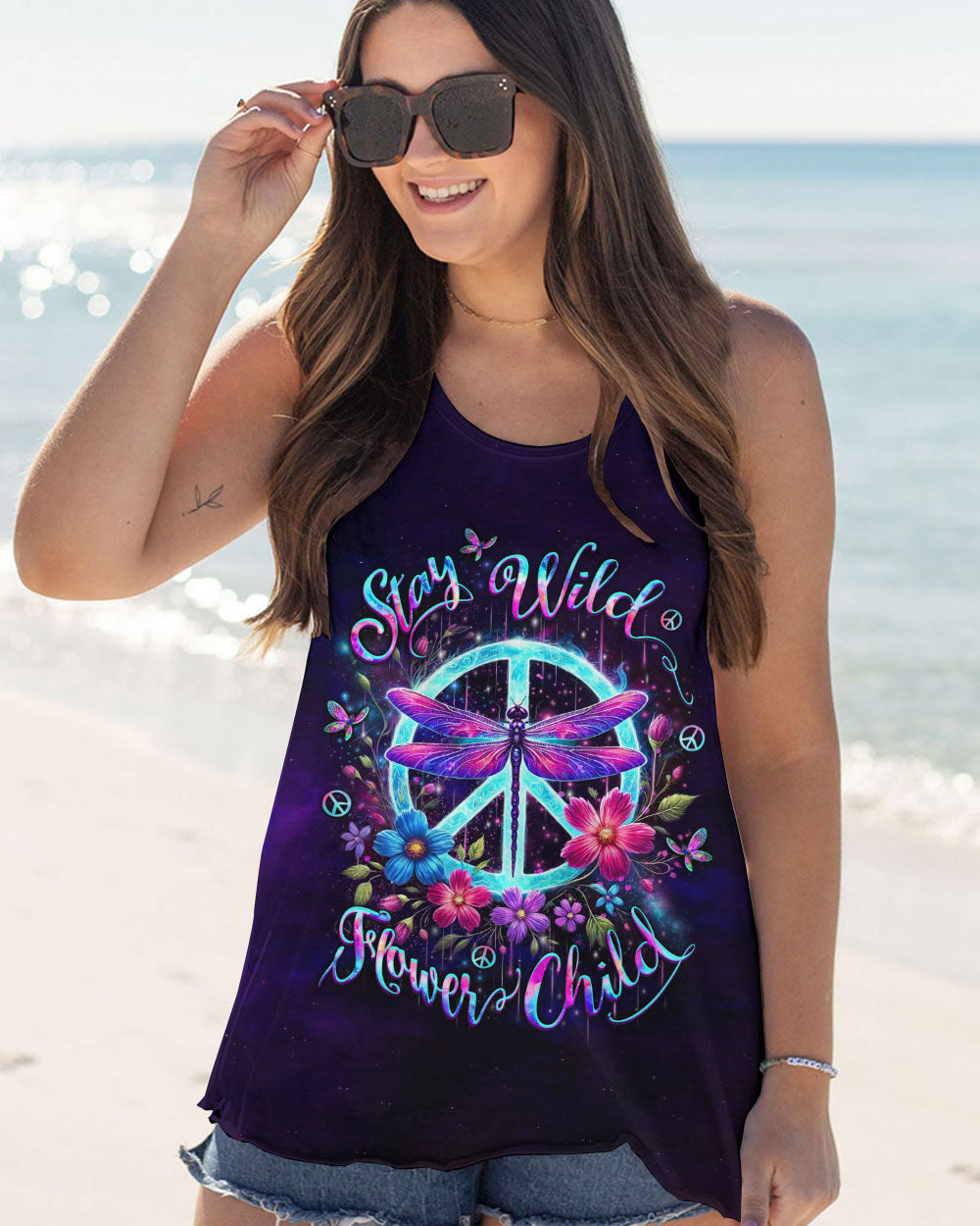 STAY WILD FLOWER CHILD DRAGONFLY ALL OVER PRINT - YHLT2612242