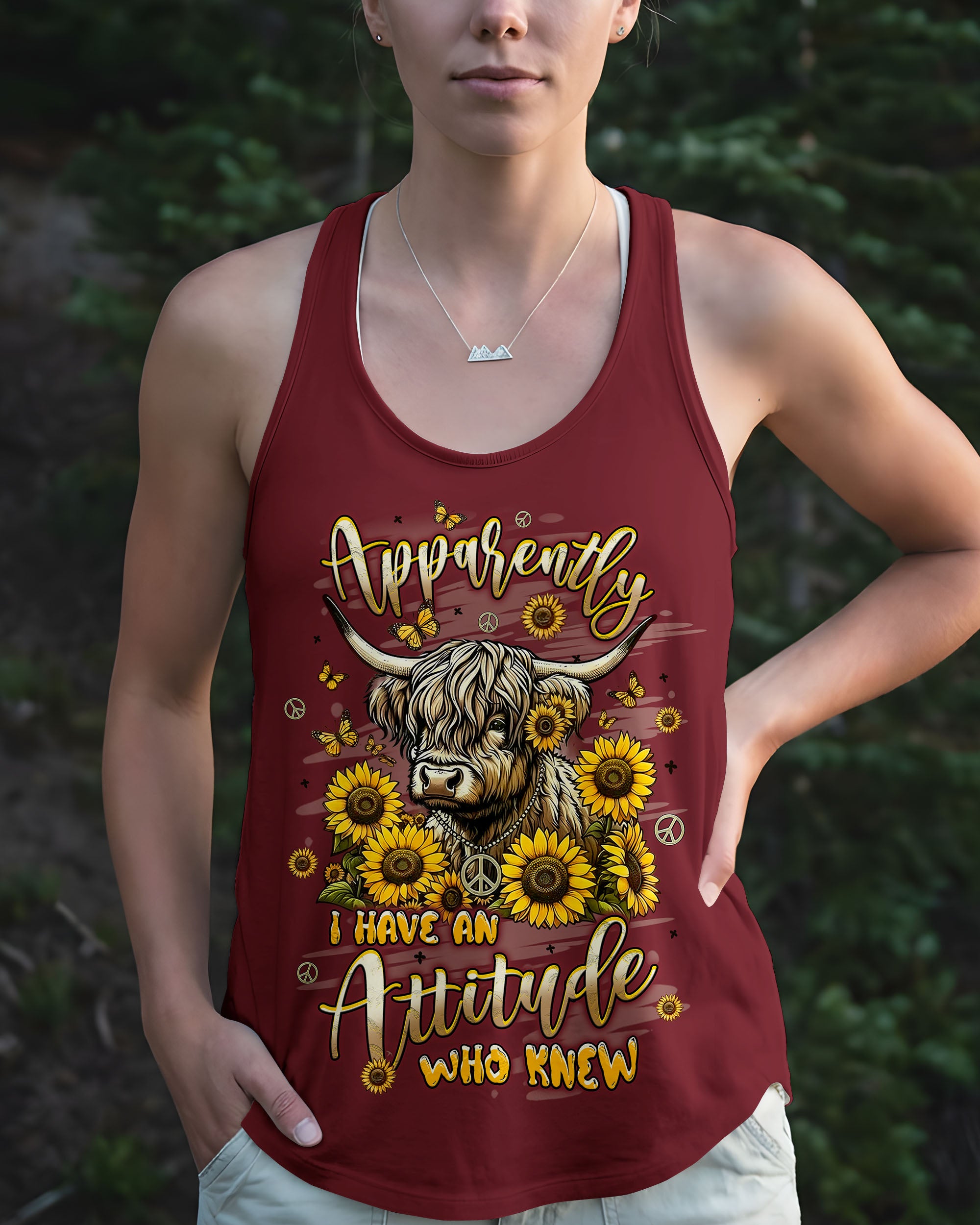 APPARENTLY I HAVE AN ATTITUDE WHO KNEW COW ALL OVER PRINT - YHLT2612253