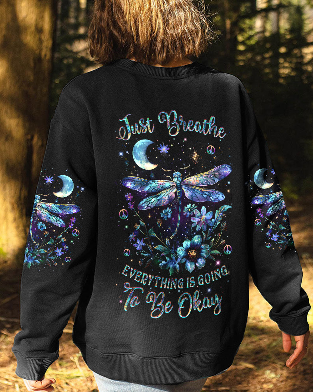 JUST BREATHE DRAGONFLY ALL OVER PRINT - YHLT2702244