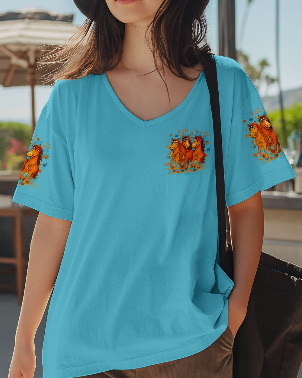 LET'S GO GIRLS HORSES ALL OVER PRINT - YHLT2705251