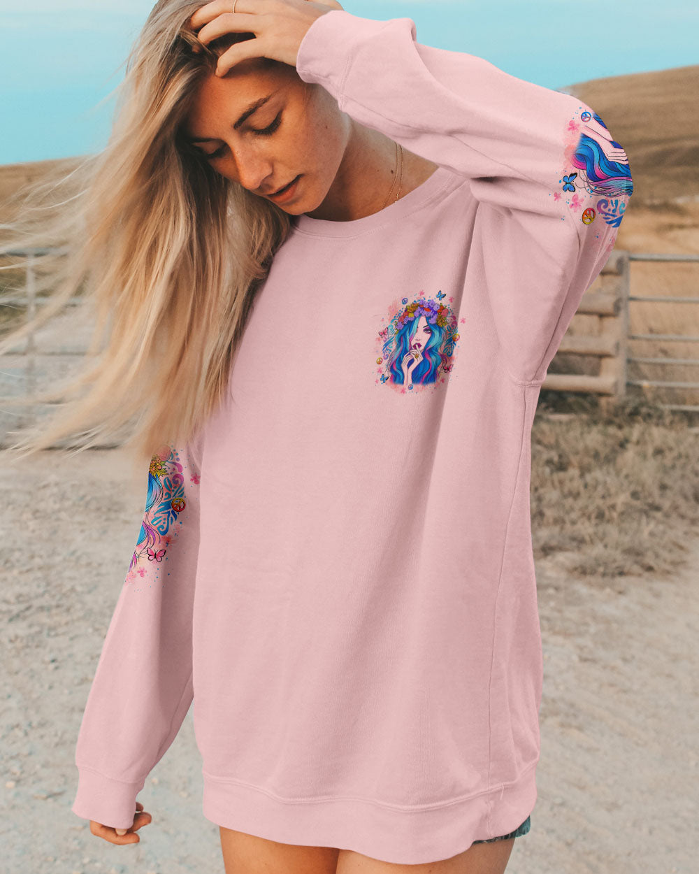 SOME GIRLS ARE JUST BORN WITH FLOWERS ALL OVER PRINT - YHLT2706254
