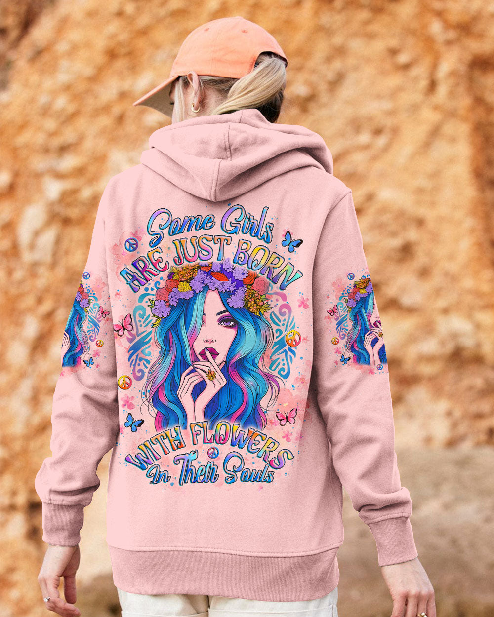 SOME GIRLS ARE JUST BORN WITH FLOWERS ALL OVER PRINT - YHLT2706254
