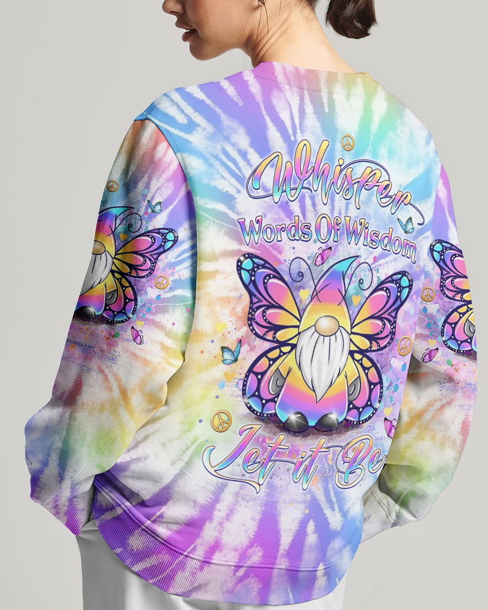 WHISPER WORDS OF WISDOM LET IT BE GNOME ALL OVER PRINT - YHLT2802242