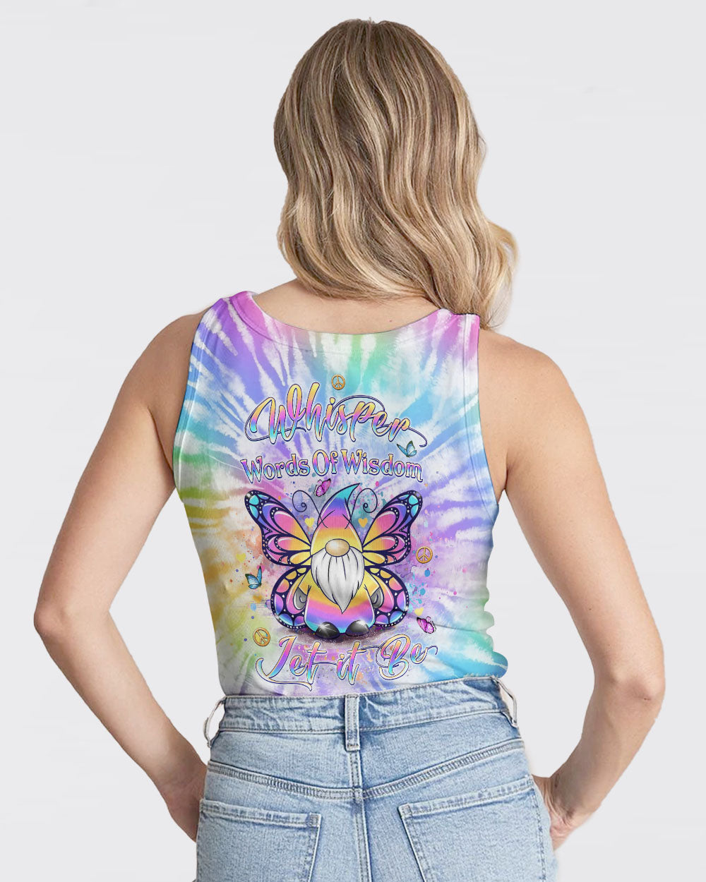 WHISPER WORDS OF WISDOM LET IT BE GNOME ALL OVER PRINT - YHLT2802242