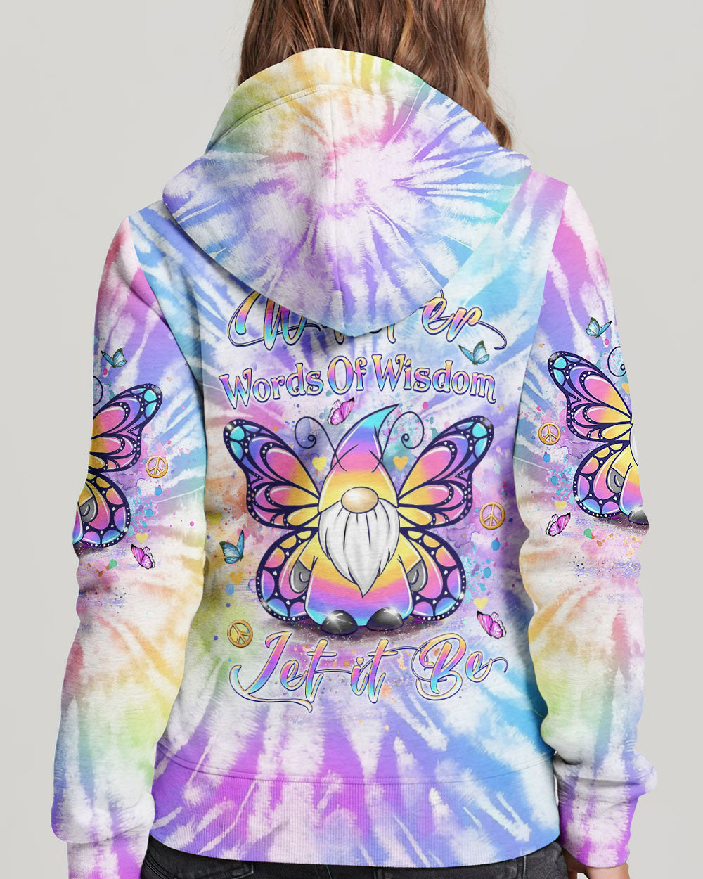 WHISPER WORDS OF WISDOM LET IT BE GNOME ALL OVER PRINT - YHLT2802242
