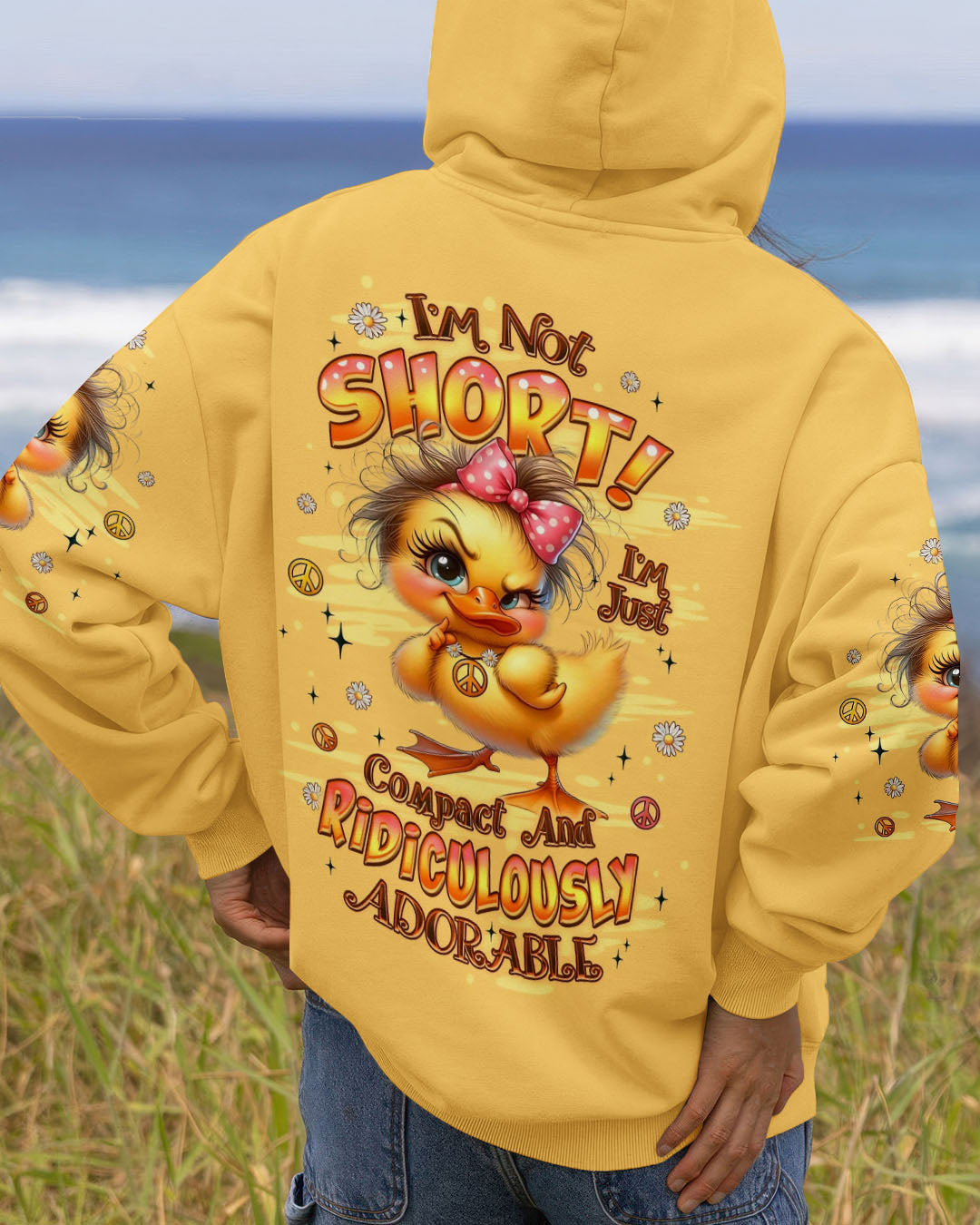I'M NOT SHORT DUCK HIPPIE ALL OVER PRINT - YHLT2808251