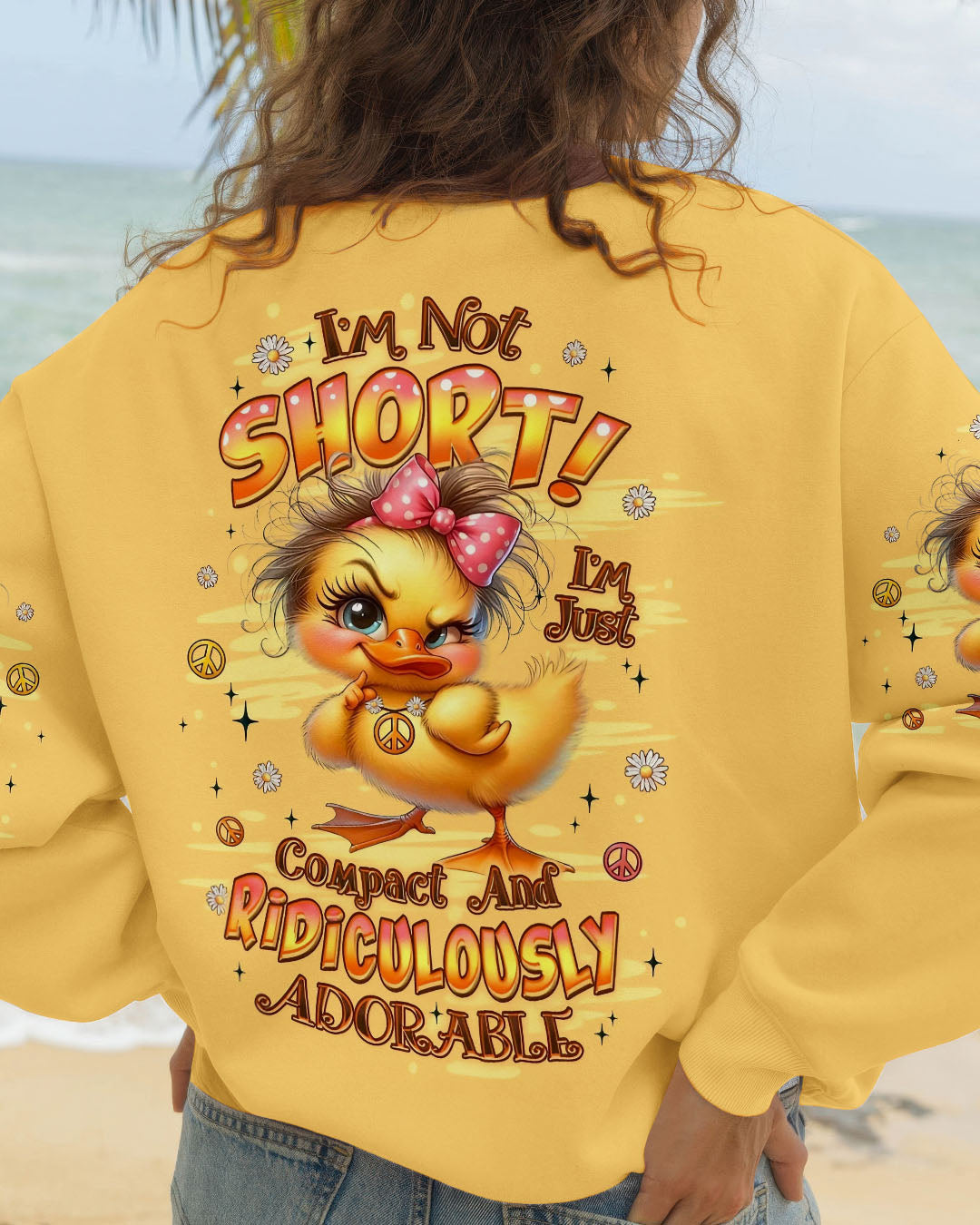 I'M NOT SHORT DUCK HIPPIE ALL OVER PRINT - YHLT2808251