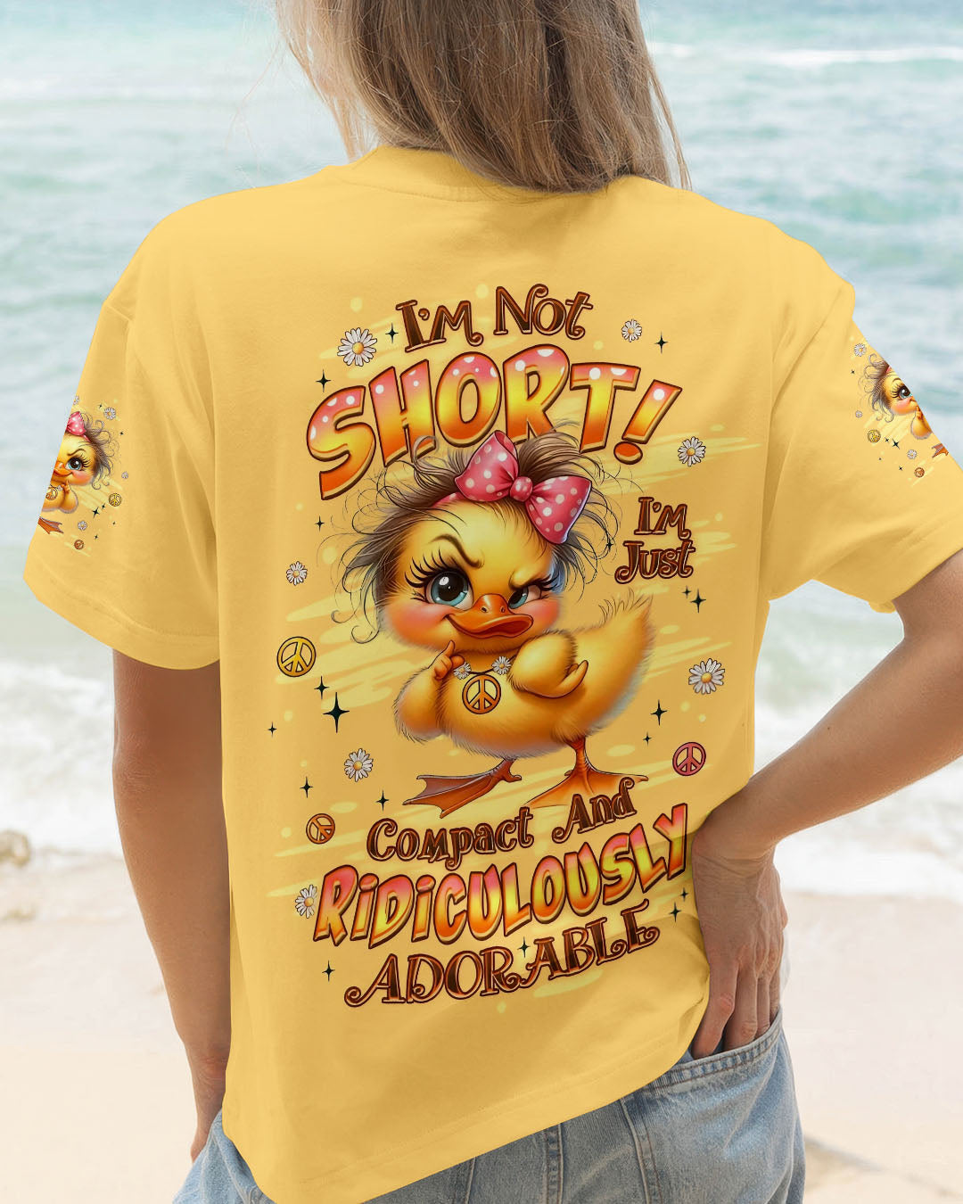 I'M NOT SHORT DUCK HIPPIE ALL OVER PRINT - YHLT2808251