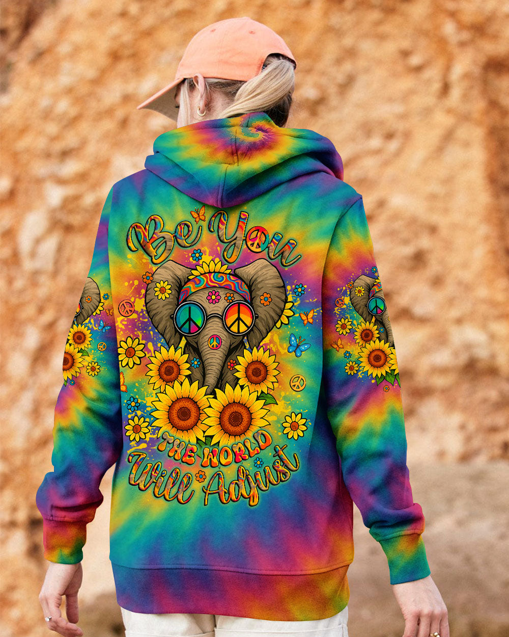 BE YOU THE WORLD WILL ADJUST ALL OVER PRINT - YHLT2905251