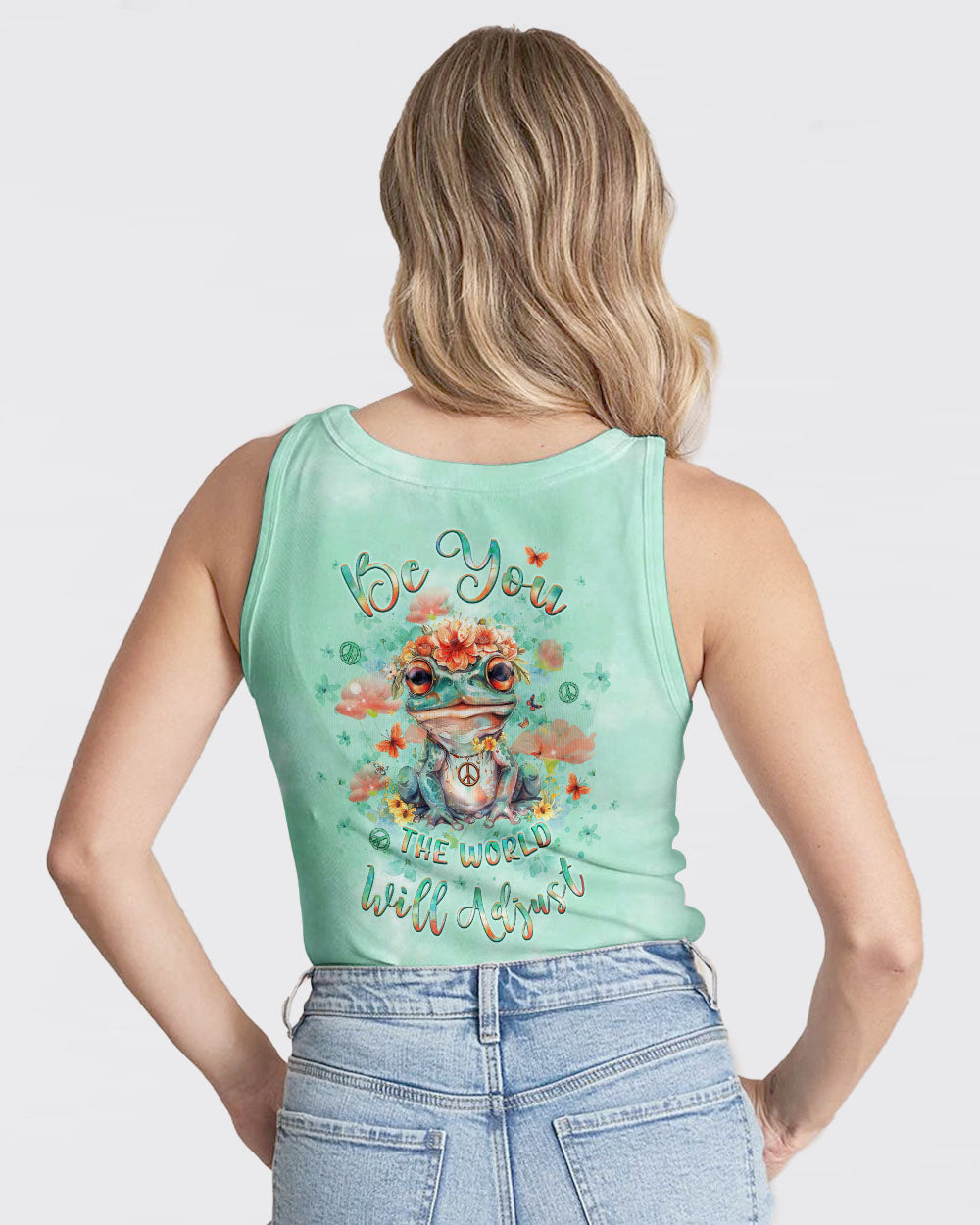BE YOU THE WORLD WILL ADJUST ALL OVER PRINT - YHLT3003243