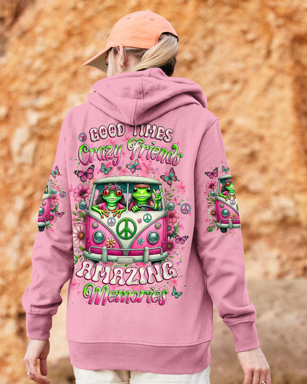 GOOD TIMES CRAZY FRIEND FROG ALL OVER PRINT - YHLT3005253