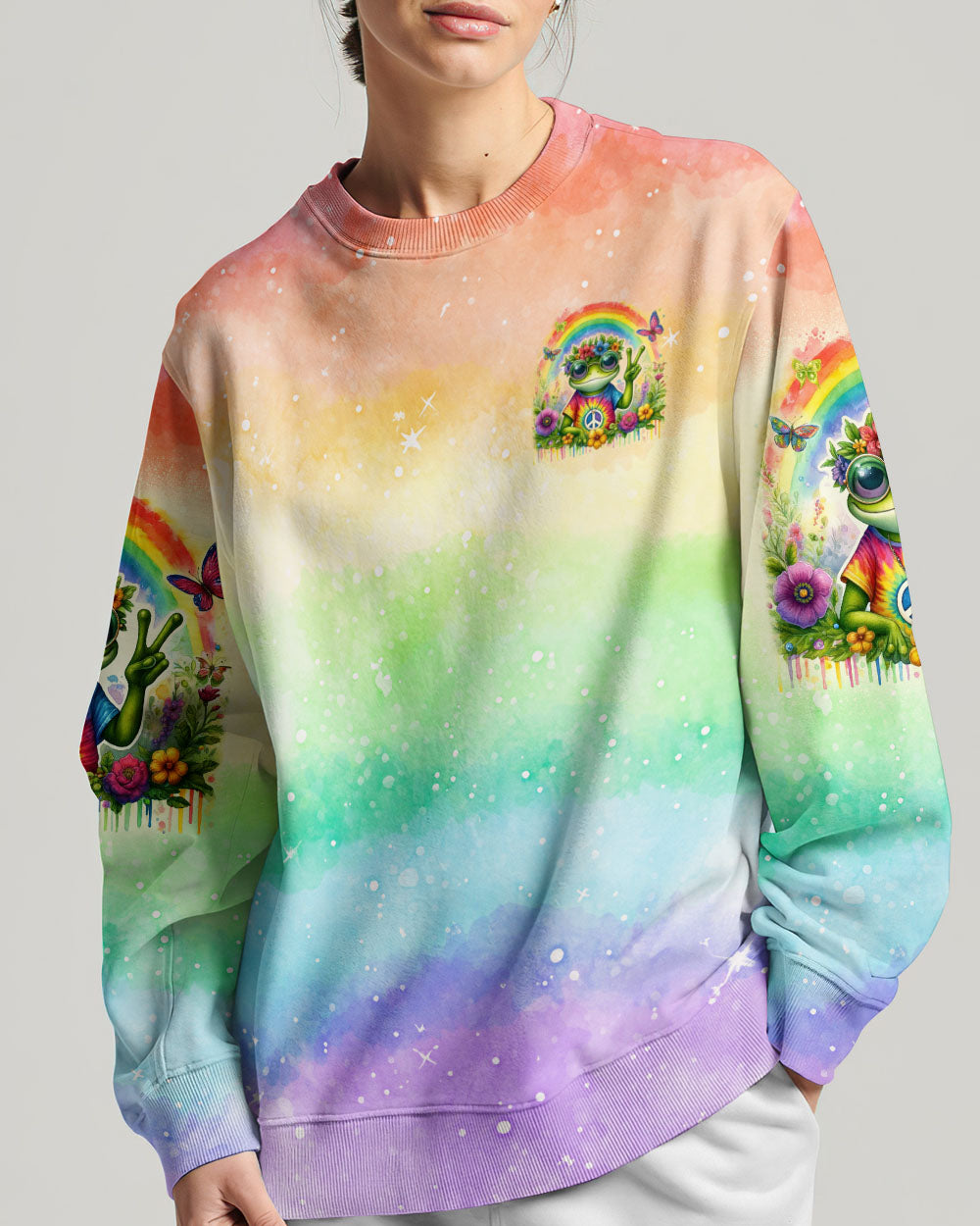 BE A RAINBOW FROG ALL OVER PRINT - TLNO2305241