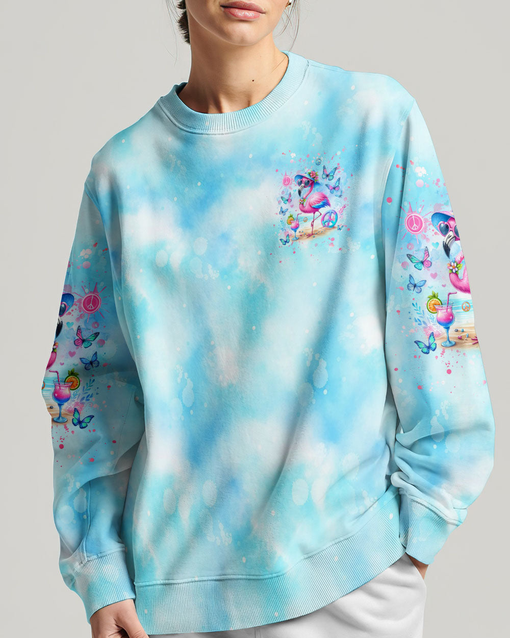 SKY ABOVE SAND BELOW PEACE WITHIN FLAMINGO ALL OVER PRINT - YHHG2805242