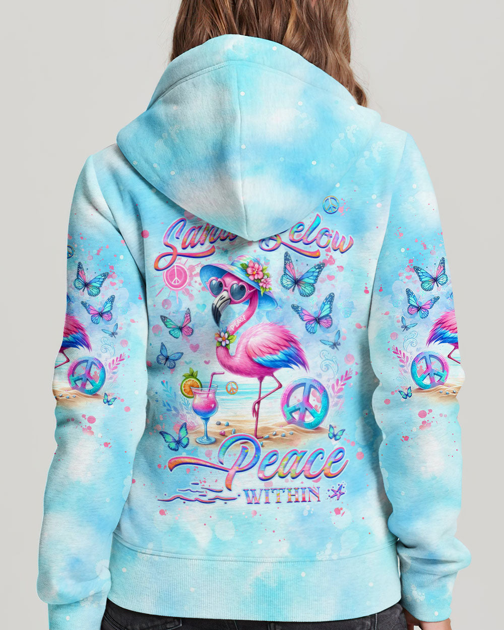 SKY ABOVE SAND BELOW PEACE WITHIN FLAMINGO ALL OVER PRINT - YHHG2805242