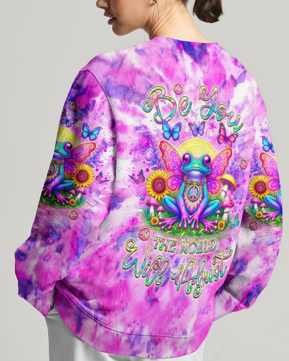BE YOU THE WORLD WILL ADJUST ALL OVER PRINT - YHLT2805242