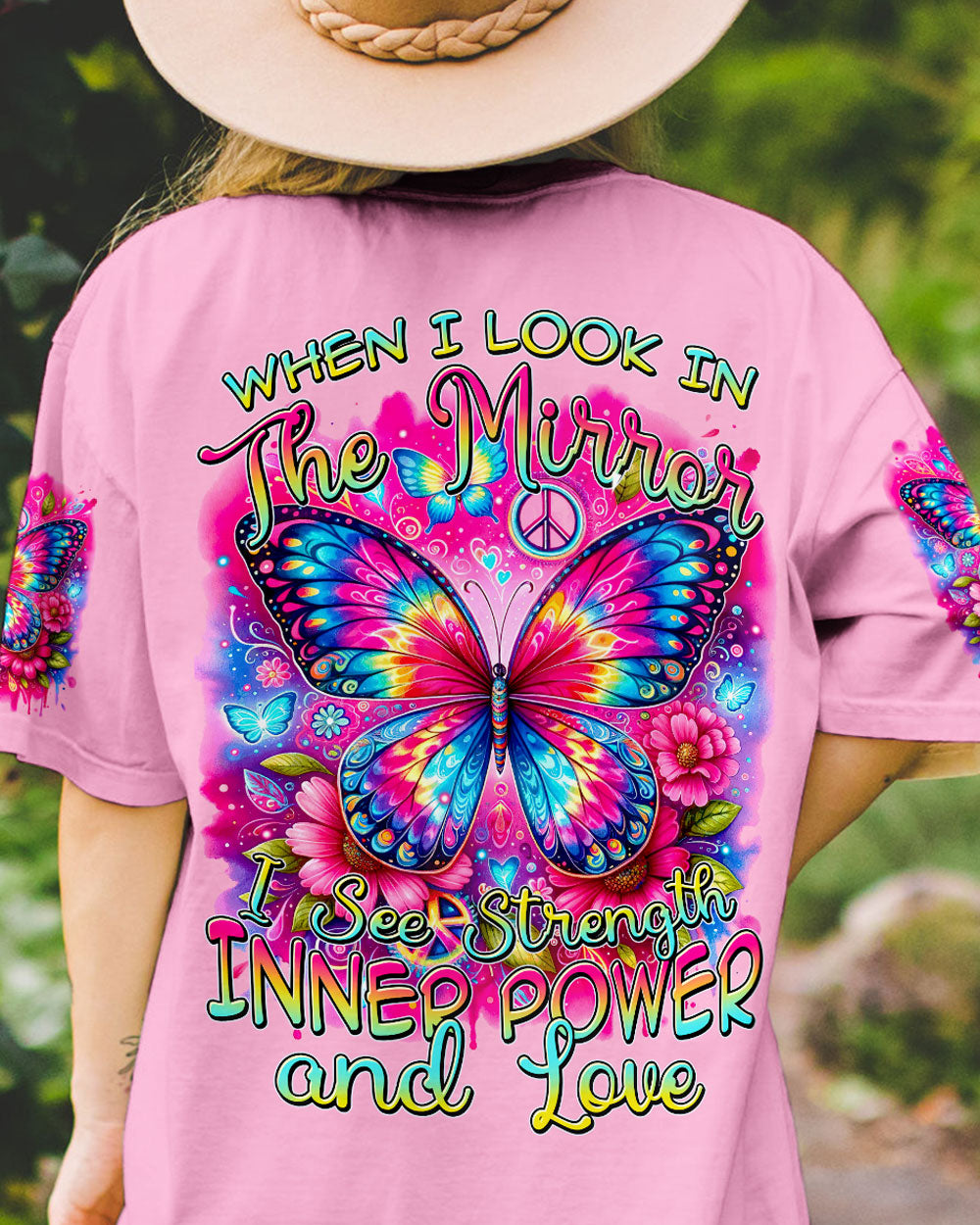 INNER POWER AND LOVE BUTTERFLY ALL OVER PRINT - TYTM1412233