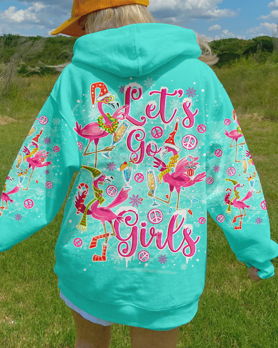 LET'S GO GIRLS FLAMINGO CHRISTMAS ALL OVER PRINT - TLNO1310231