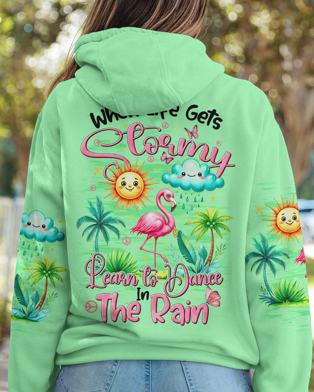 DANCE IN THE RAIN FLAMINGO ALL OVER PRINT - TYHI0307243