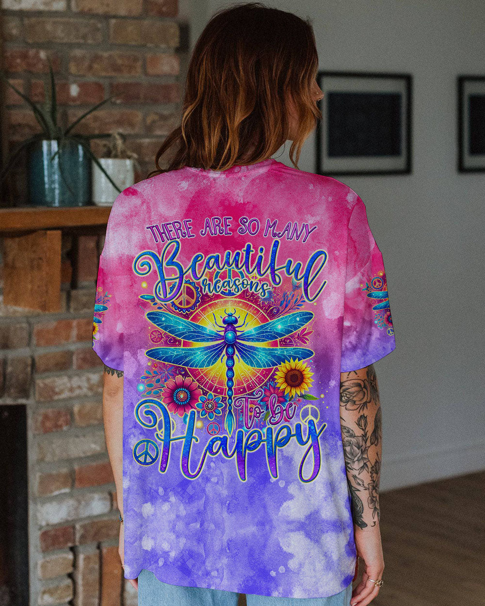 BEAUTIFUL REASONS TO BE HAPPY DRAGONFLY ALL OVER PRINT - TYQY1907245